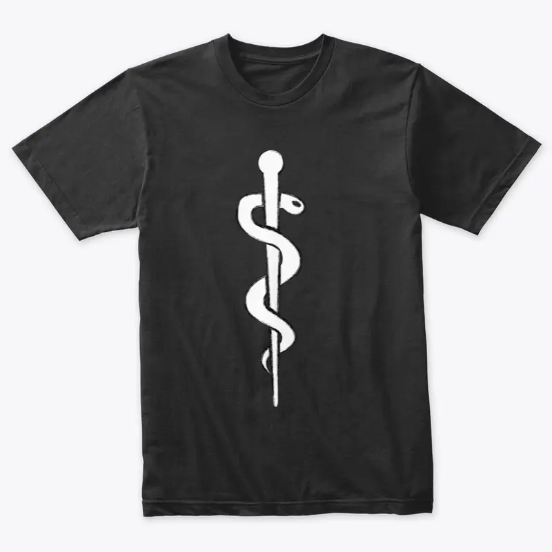 Twin Docs| Rod of Asclepius (Black)