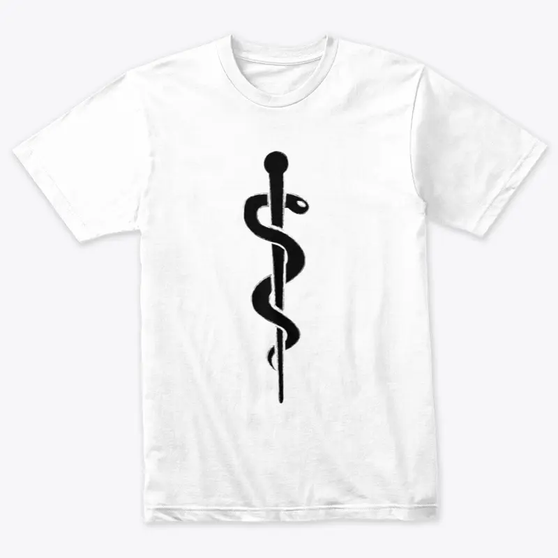 Twin Docs| Rod of Asclepius (White)