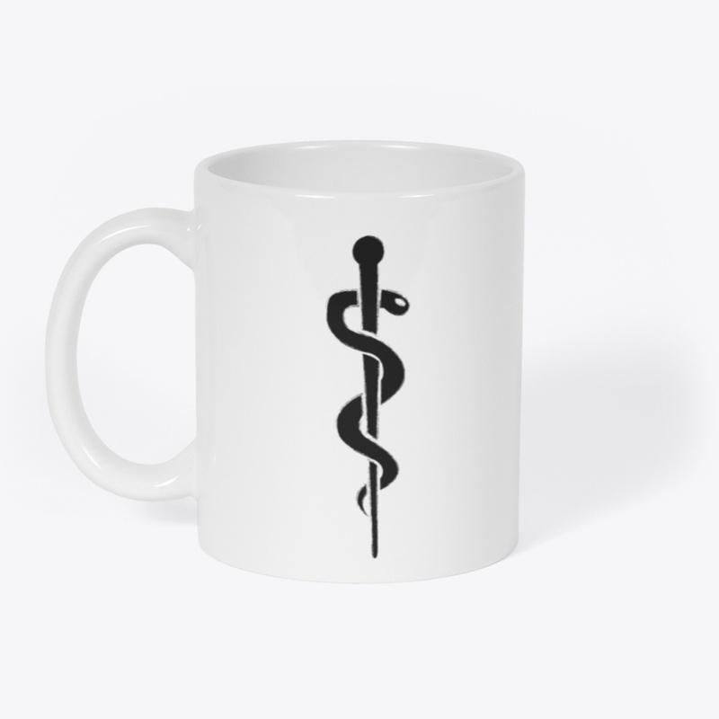 Twin Docs| Rod of Asclepius Mug (White)