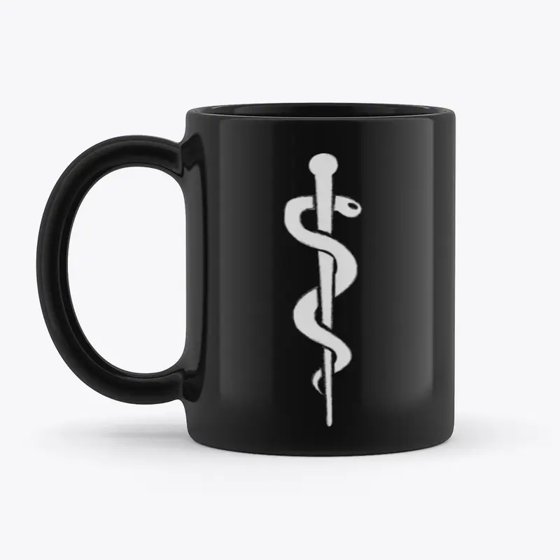 Twin Docs| Rod of Asclepius Mug (BLACK)